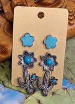 Cactus Set Earrings