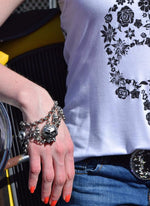 "Skull Charm Bracelet" - Elusive Cowgirl Boutique