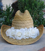 Flower Cowgirl Hat - Elusive Cowgirl Boutique